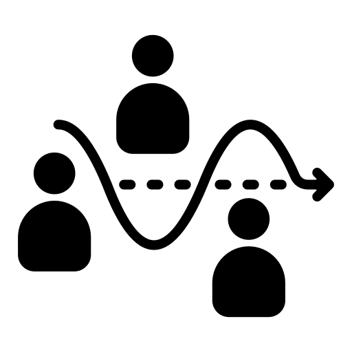 icon showing touchpoints